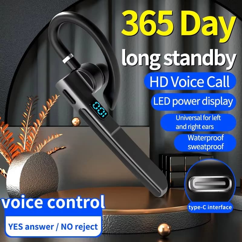X6 Fones De Ouvido Bluetooth 5.3 Estéreo Mãos Livres Cancelando Ruído Comercial Sem Fio Com Microfone HD Para Telefones
