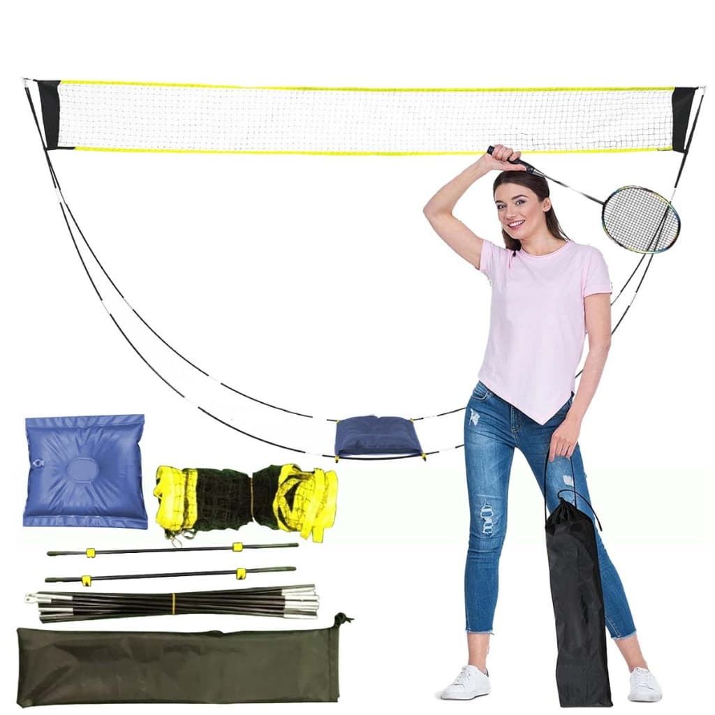 160x290cm com suporte multifuncional conjunto de rede para Badminton, tênis e vôlei
