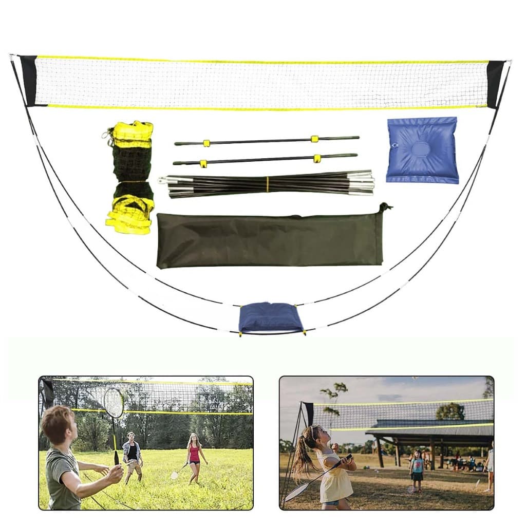 Rede simples de Badminton, bola de picles esportiva, vôlei de praia, 160x290cm