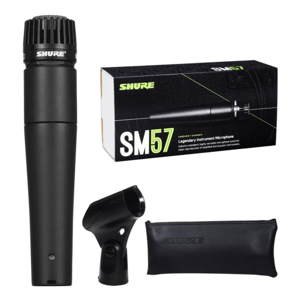 Microfone Shure SM57-LC Instrumento Lendário-preto