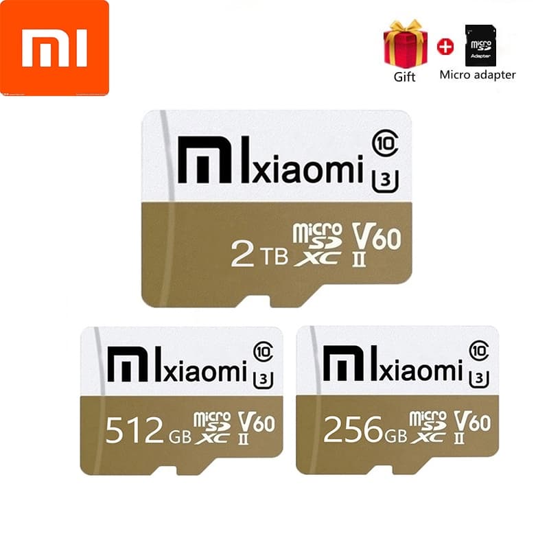 Xiaomi 100 % Genuíno 4GB/64GB/128GB/256GB/512GB Cartão Micro SD C10 TF De Memória