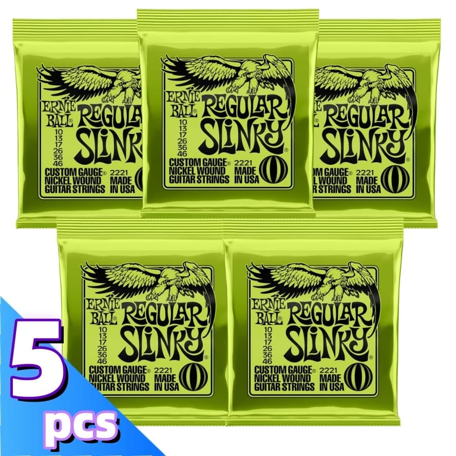 5 Conjuntos De Cordas De Guitarra Elétrica Magro Topo Pesado 10-52 Popular Rock 6 Dígito Corda 2221