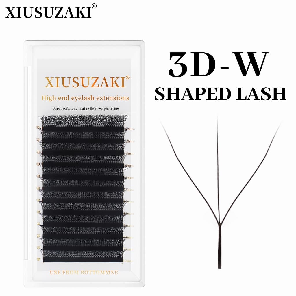 XIUSUZAKI Cílios 3D W Floração Automática Premade Volume Brasileiro Alongamento Vison Naturais Para Extensão De Cílios
