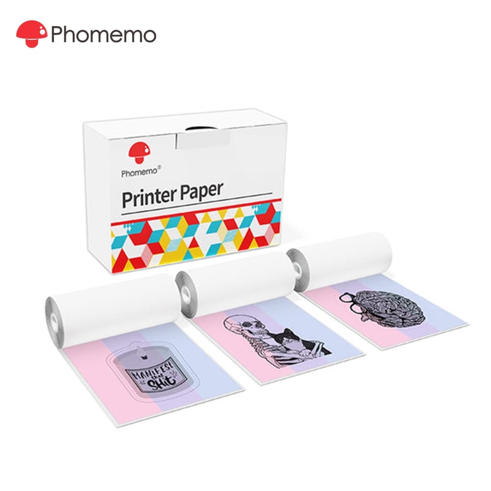 Adesivo Arco-Íris Phoemo 50mm Para Impressora T02 M02 M03 M04S M04AS