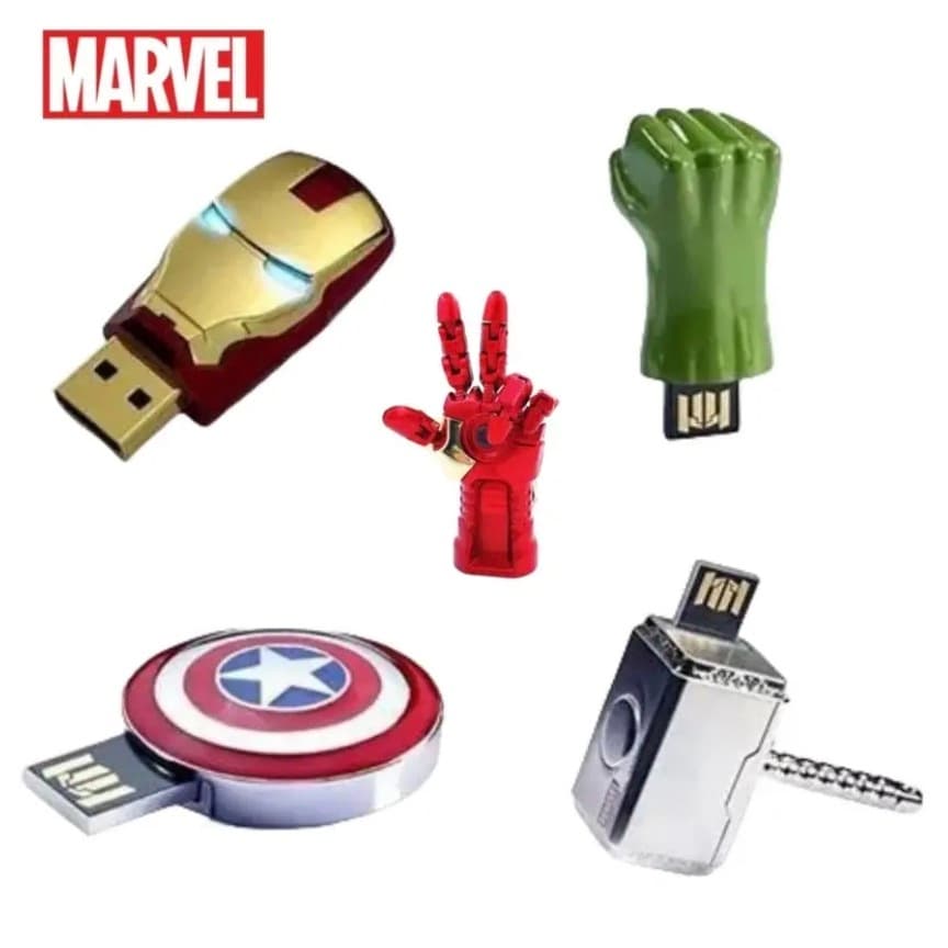 Marvel Filme Periférico Vingadores Capitão América IronMan Personalizado Criativo De Alta Velocidade Luminosa USB Flash