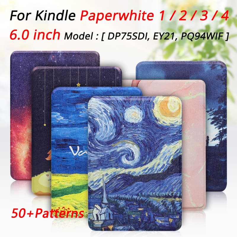 Para Kindle Paperwhite 3 2 1 6.0 Polegada EY21 DP75SDI E-Reader Flip Caso À Prova De Queda 4 PQ94WIF