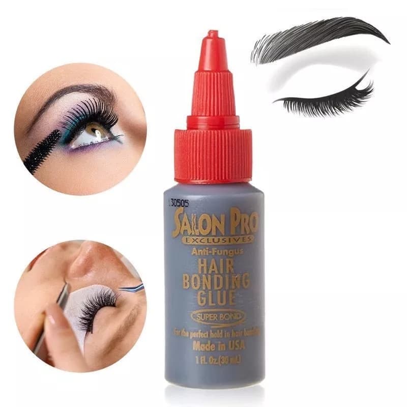 Cola para Cílios Tufinho Extensão Super Bond 30 Seg 30ml Preta Profissional À Prova D'água Hair Bonding Glue