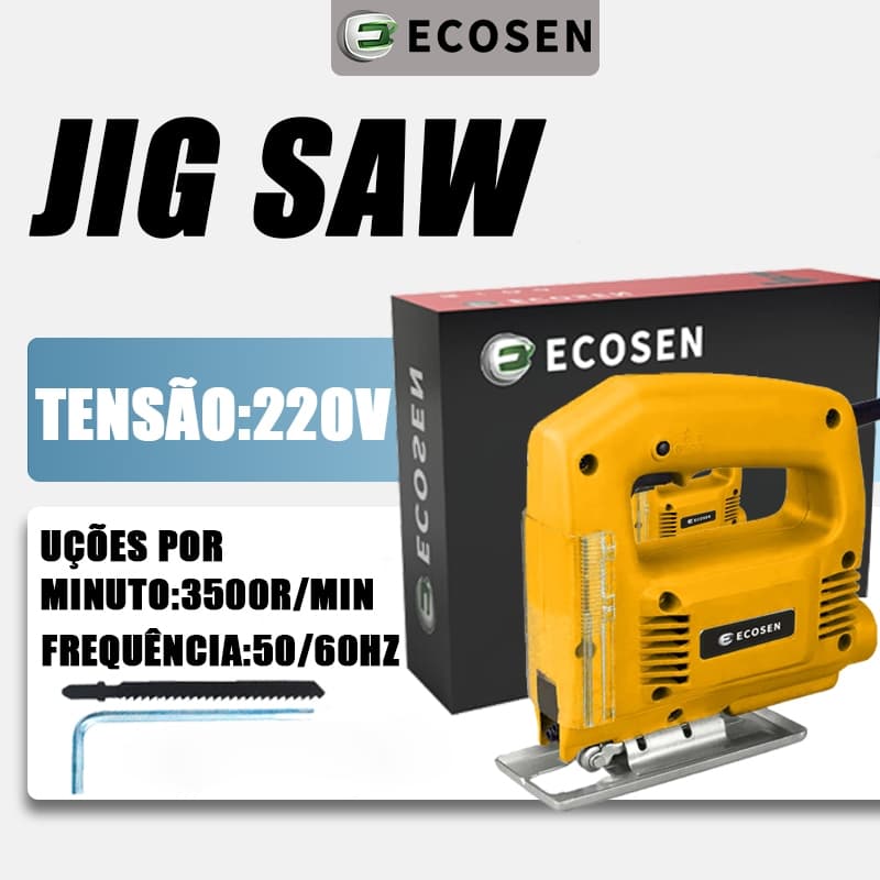 Serra Tico 220V 600w 3500rpm base Ajustável Para Uso Profissional
