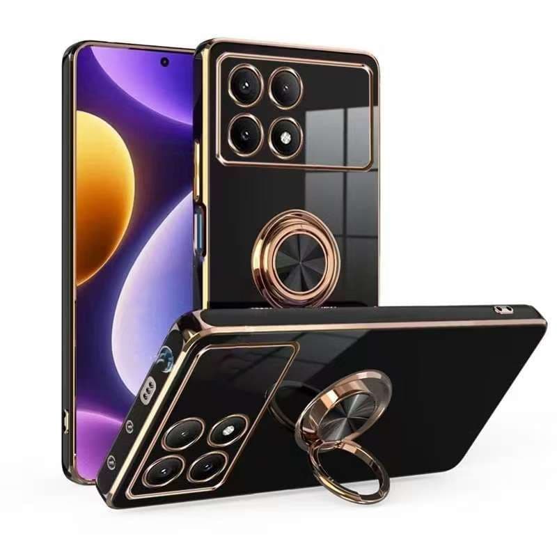 POCO X6 5G POCO X6 Pro 5G POCO M6 Pro 4G POCO X5 Pro 5G Silicone Capa Macia Suporte De Anel capinha