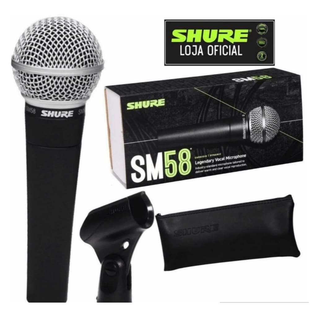 Microfone Vocal Shure Sm58 Original