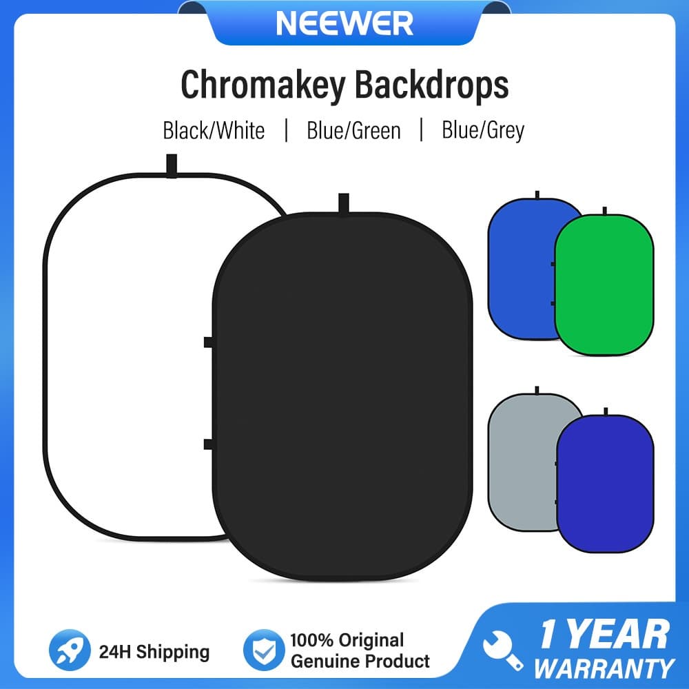 Cenários NEEWER Chromakey , Fundo Dobrável Dupla Face 2 Em 1 Para Fotografia , Jogos E Transmissão Ao Vivo , 5'À Prova D
