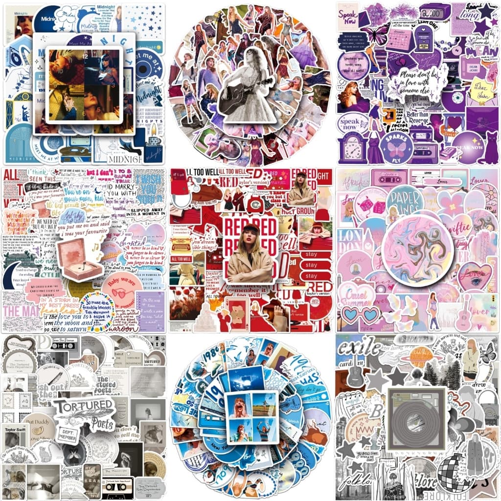 50Piece Lovely Taylor Swift Lyrics Pink Stickers À Prova D'água Para Telefones Criativo Carros Autocolantes Casa
