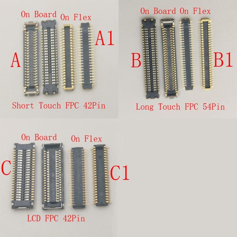 2-10 Unidades De Tela LCD Touch FPC Conector Plug Para IPad 7 8 9 Pro 10.2 2019 2020 2021 7a 8a 9a Geração A2197 A2200 A