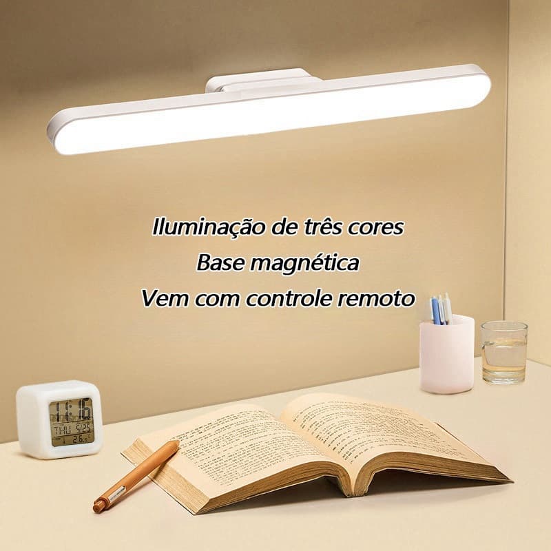 Luz de empilhamento LED recarregável sem fio com suporte magnético e controle remoto de toque