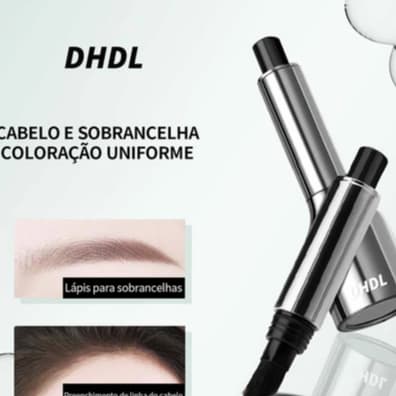 Delineador fino 2 em 1 (com pincel de sobrancelha) - Lápis de sobrancelha líquido - Durável à prova d'água - Quadrado ch