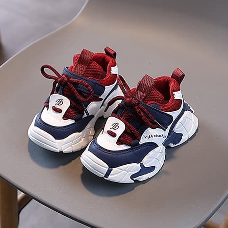 Tênis infantil Sapatos infantis casuais para meninos Moda tênis de corrida para meninas Leve e macio