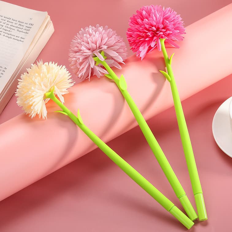 1 Peça Fofa Fofo Criativo Caneta gel Crisântemo Flor Planta Escritório Escola papelaria Macio