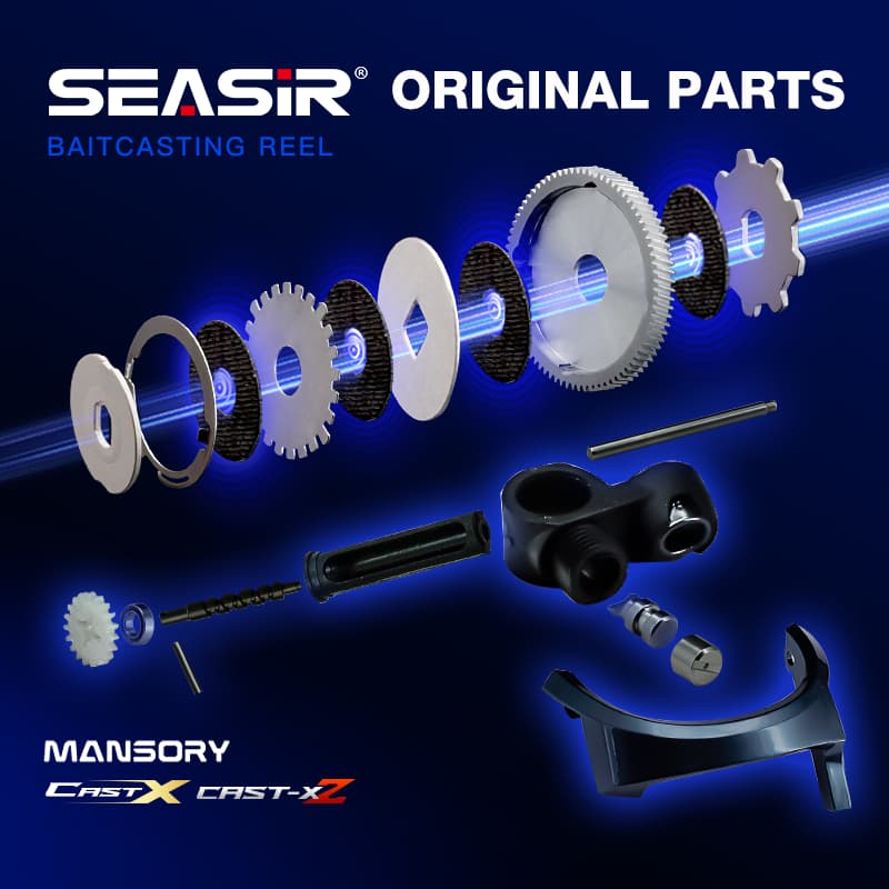 SEASIR Peças Originais para Carretilha Cast X Cast X2 Mansory Arruela Fibra Carbono