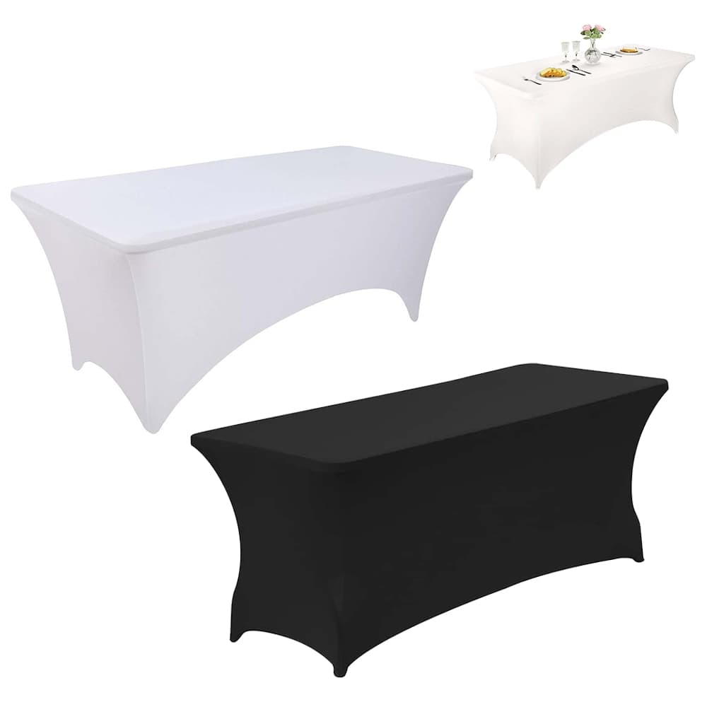 Toalha De Mesa Elástica Retangular Oxford De 1.83 m