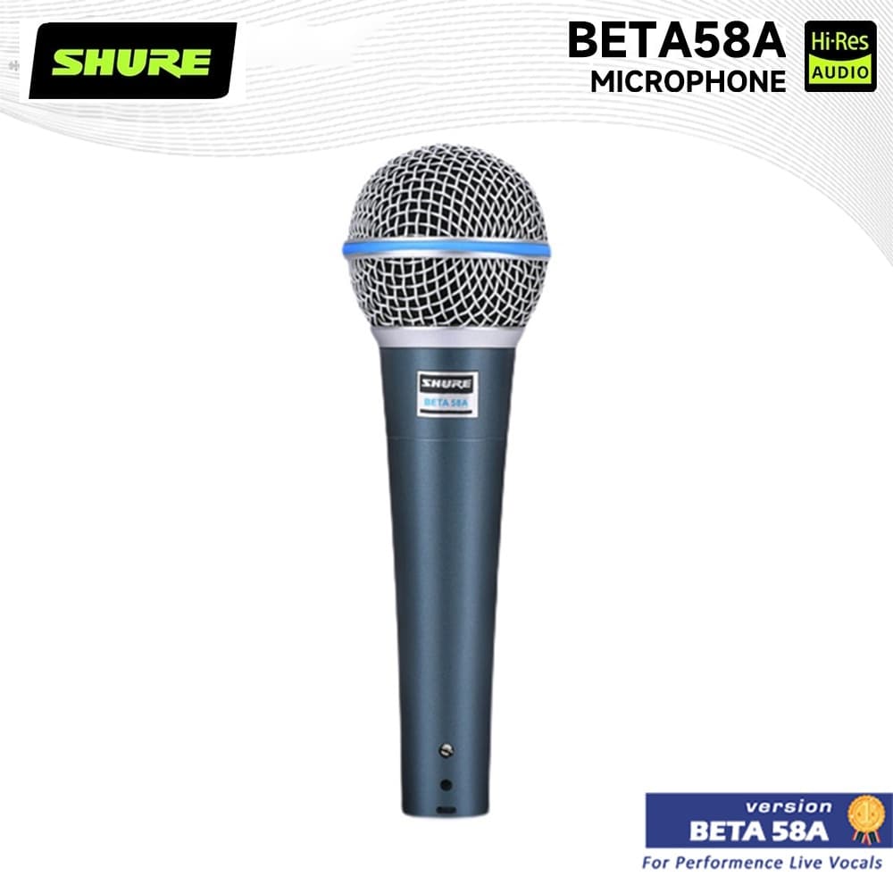 Microfone SHURE BETA 58A Com Fio Dinâmico Para Casa E Estúdio Gravação Portátil Karaokê bar performance De Palco