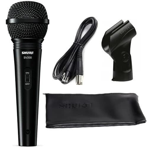 Shure SV100 SV200 Microfone Dinâmico Multifuncional Em Forma De Coração , Malha Esférica À Prova De Dentes , Interruptor
