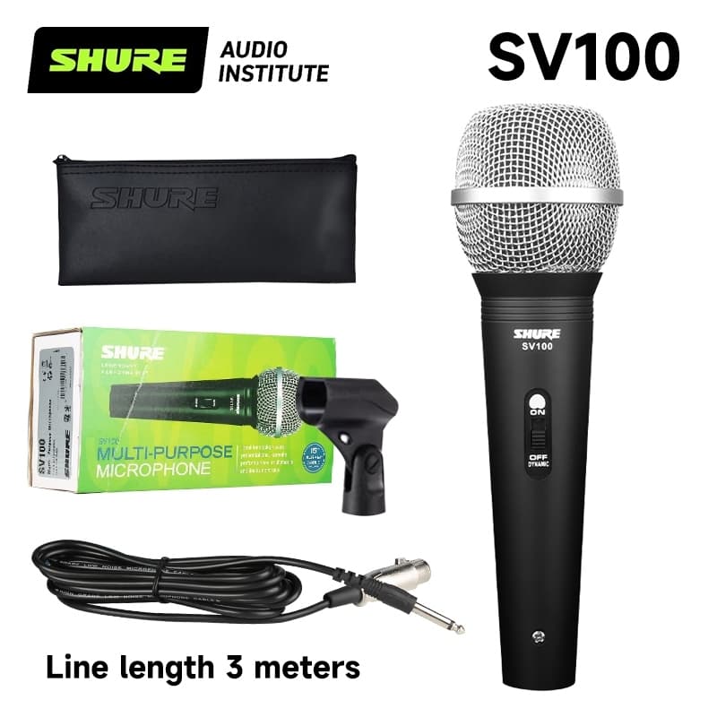 Shure/sv100 SV200 Microfone Dinâmico Com Fio performances De Palco , Reuniões , hosts , Famílias , KTV , Reprodução De G
