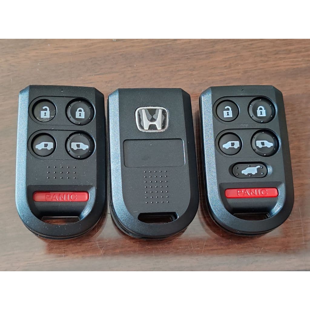 Maravilhoso Invólucro De Chave De Substituição HONDA Para 4 + 1 Vermelho/5 Botões Vermelhos Escudo Controle Remoto