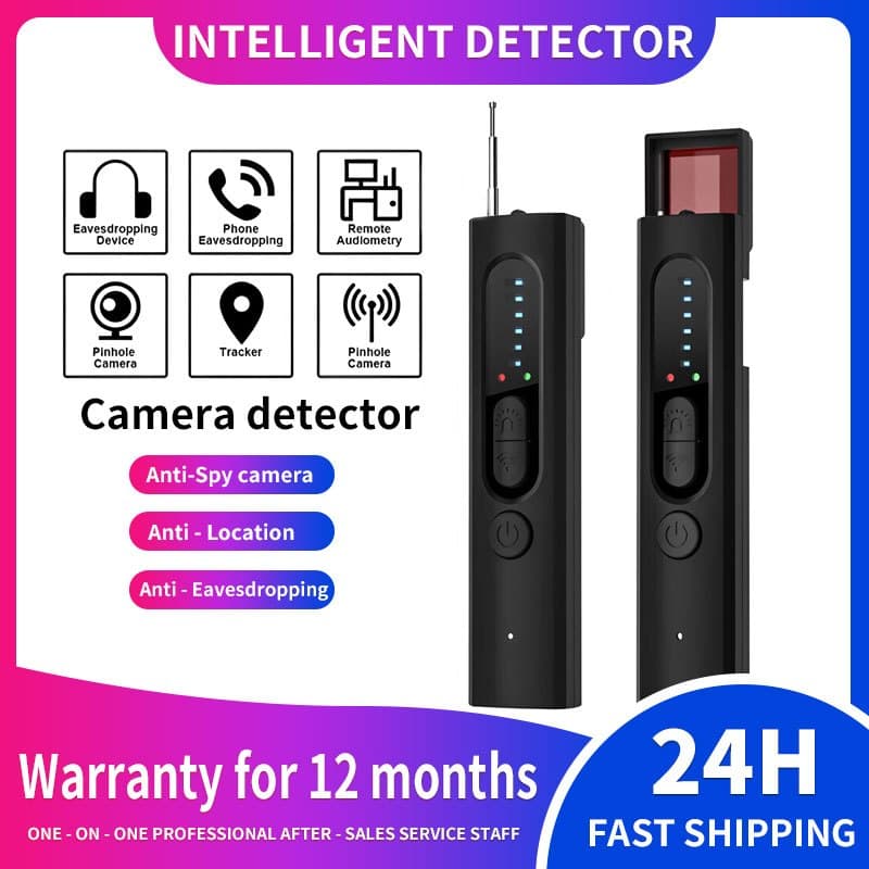 [Em estoque] Detector de câmera oculta multifuncional portátil para hotel