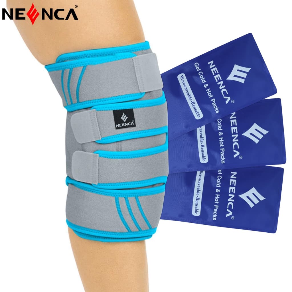 NEENCA Conjunto de Bolsas de Gelo Reutilizáveis Terapia Fria e Quente com Gel. Alivia dores articulares e musculares