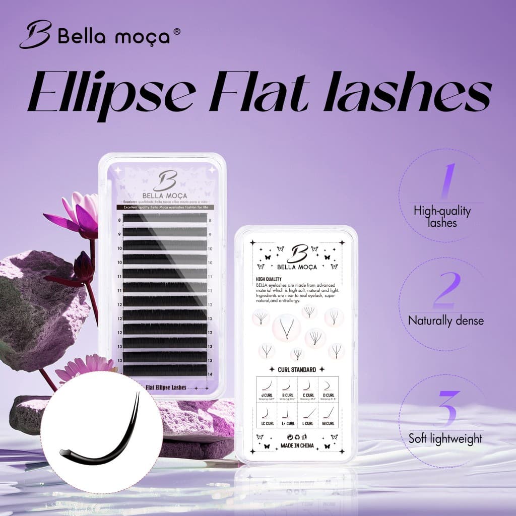CILÍOS FIO A FIO ELIPSE Bella Moça MIX EXTENSÃO FLAT 0,15 ENVIO IMEDIATO