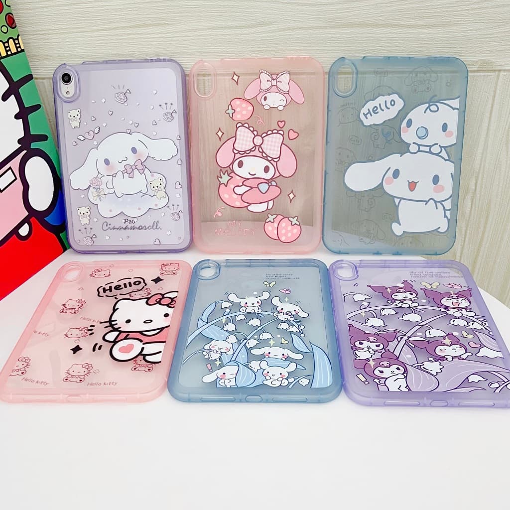 Para iPad mini 1 2 3 4 5 6 7 8.3 7.9 Polegadas Bonito Dos Desenhos Animados Silicone Macio À Prova De Choque Tablet Caso