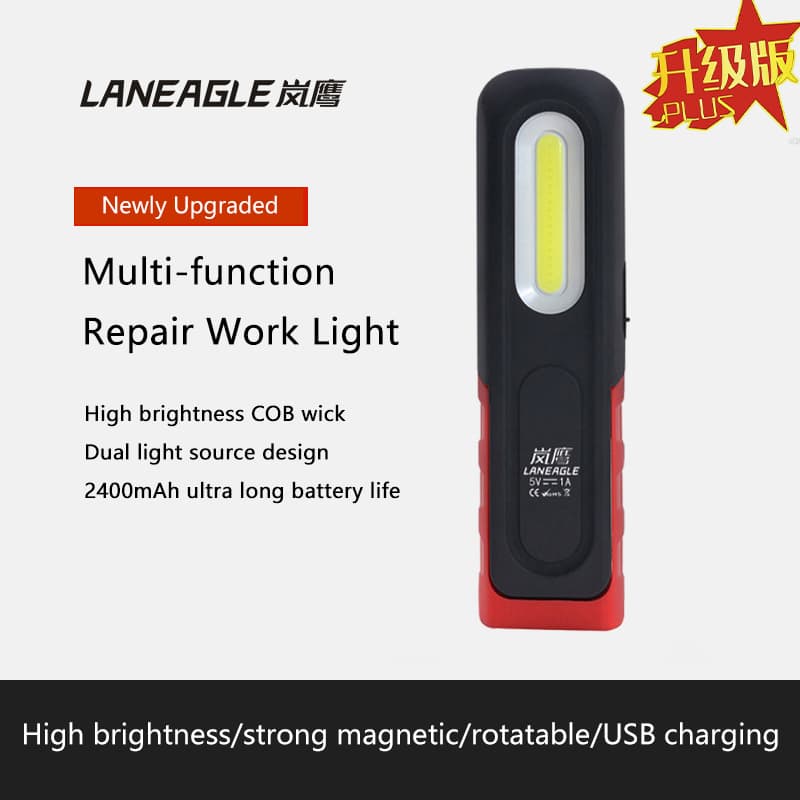 Alto Brilho Cob Reparação De Automóveis Lâmpada Trabalho Portátil Forte Sucção Magnética Luz Manutenção Do Carro Ao Ar L