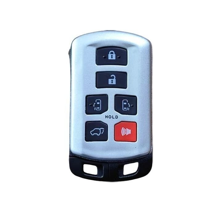 Capa De Chave De Substituição Para Controle Remoto Inteligente Toyota Modelo Antigo Sienna De 6 Botões