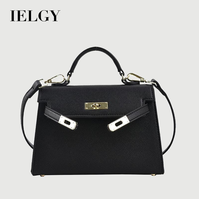 IELGY Street shot Elegante Bolsa De Cor Sólida Capa Oblíqua Cruzada Feminina