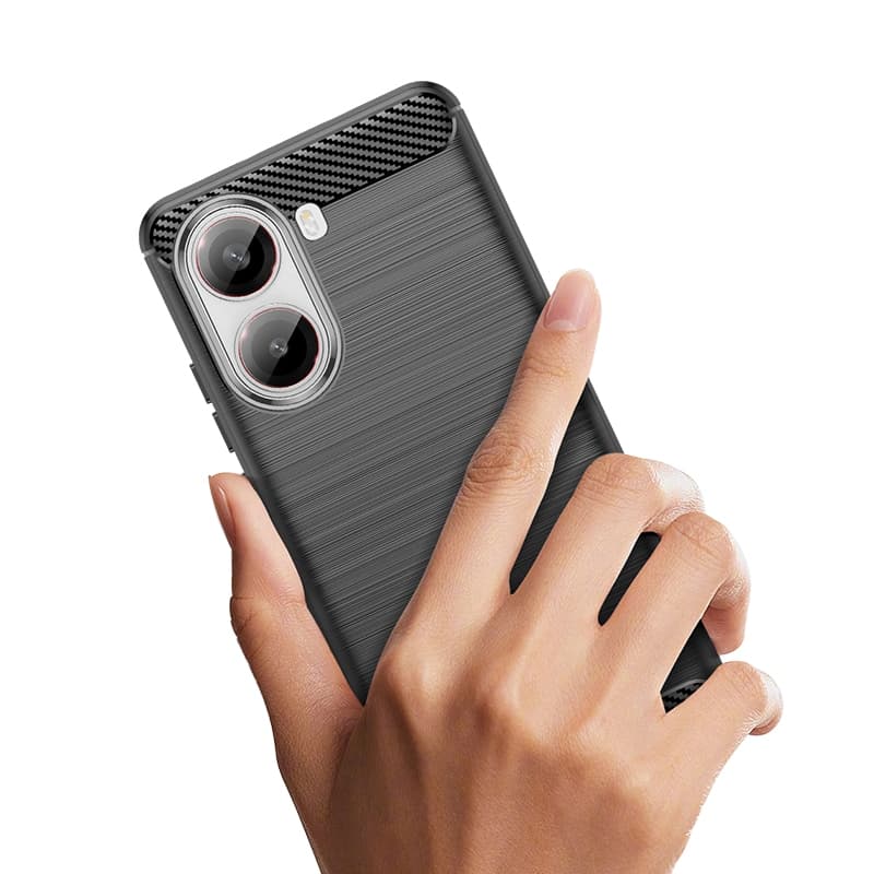 Xiaomi POCO X7 Pro 5G XiaomiPOCOX7 POCOX7Pro X 7 Caixa De Fibra De Carbono Macia À Prova De Choque Capa Protetora Trasei