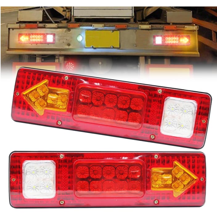 2 pcs Braçadeira De Seta Caminhão Led 12V Luz Freio Traseiro