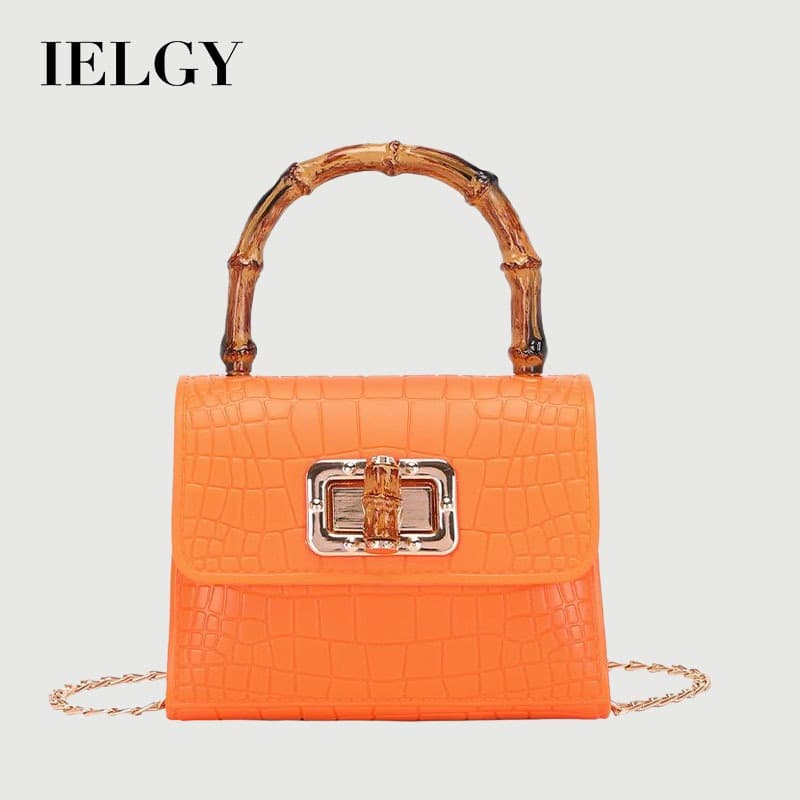 IELGY lock Crocodilo Padrão mini Batom casual Bolsa De Corrente diagonal