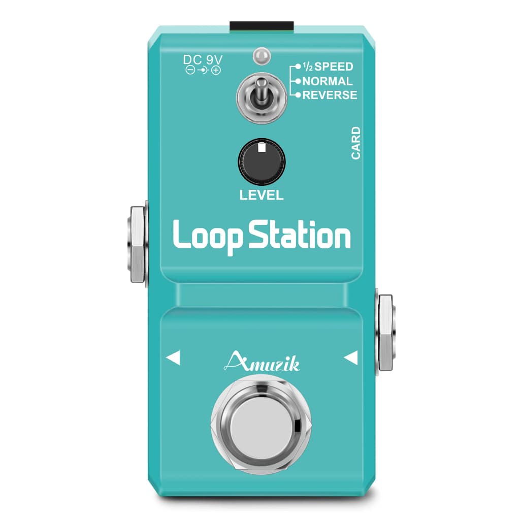 Amezik Guitarra Baixo Teclado Ritmo Looper Pedal Efeito Loop Estação Overdubs Ilimitados Gravação De 10 Minutos