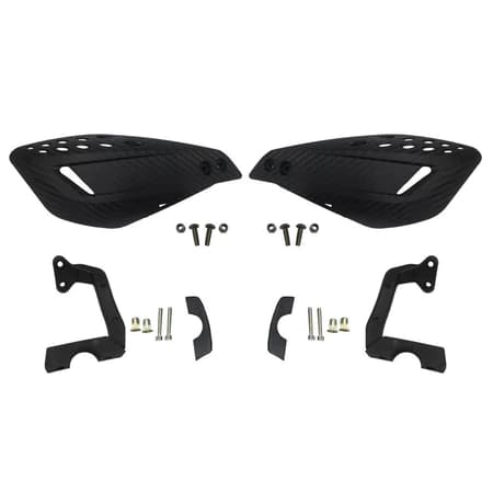 Kit Conjunto 2 Protetor Mão Moto Modelo Preto Manopla Punho Universal Guidão 22mm