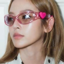 Óculos De Sol Coloridos Fofos Rosa Vhong2026 Y2K Formato De Amor Para Meninas Da Moda Hip Hop INS Mulheres