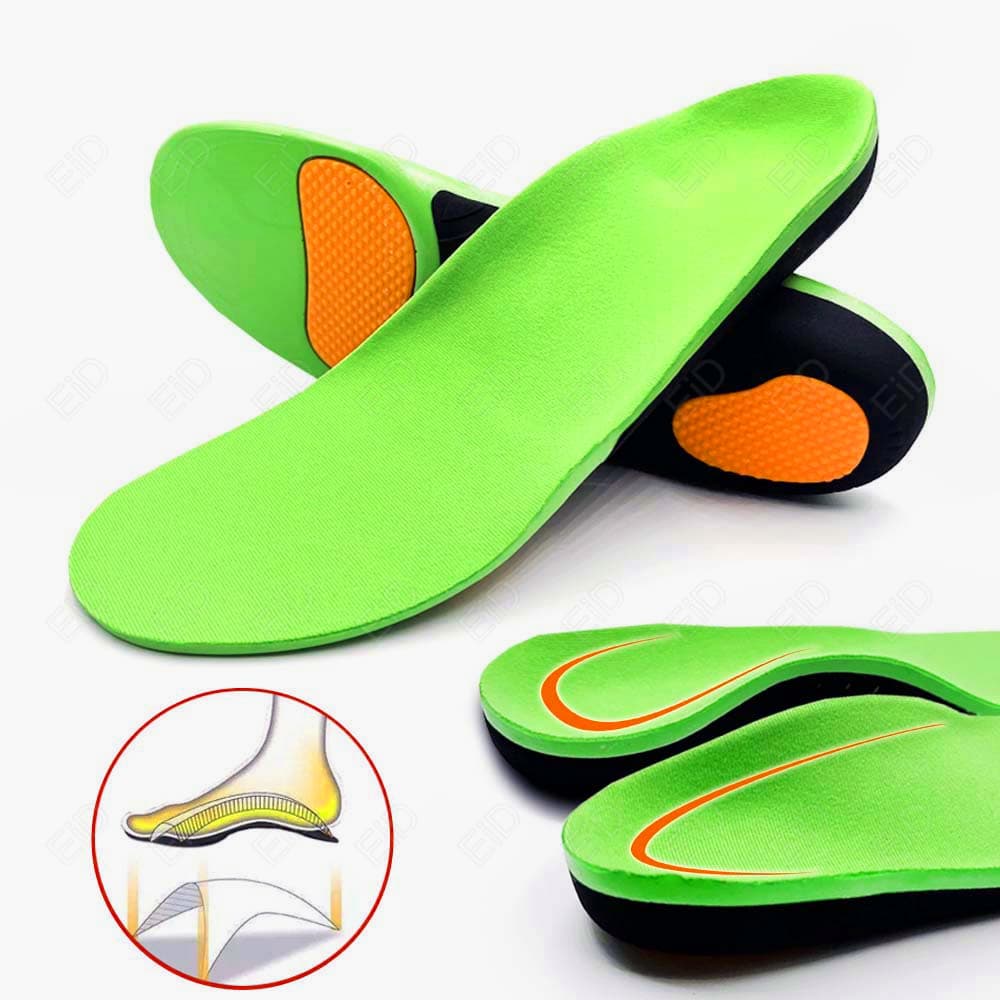 Par De Palmilhas Ortopédicas Para Fascite Plantar , Pés Chatos , Esporas De Calcanhar Cansados