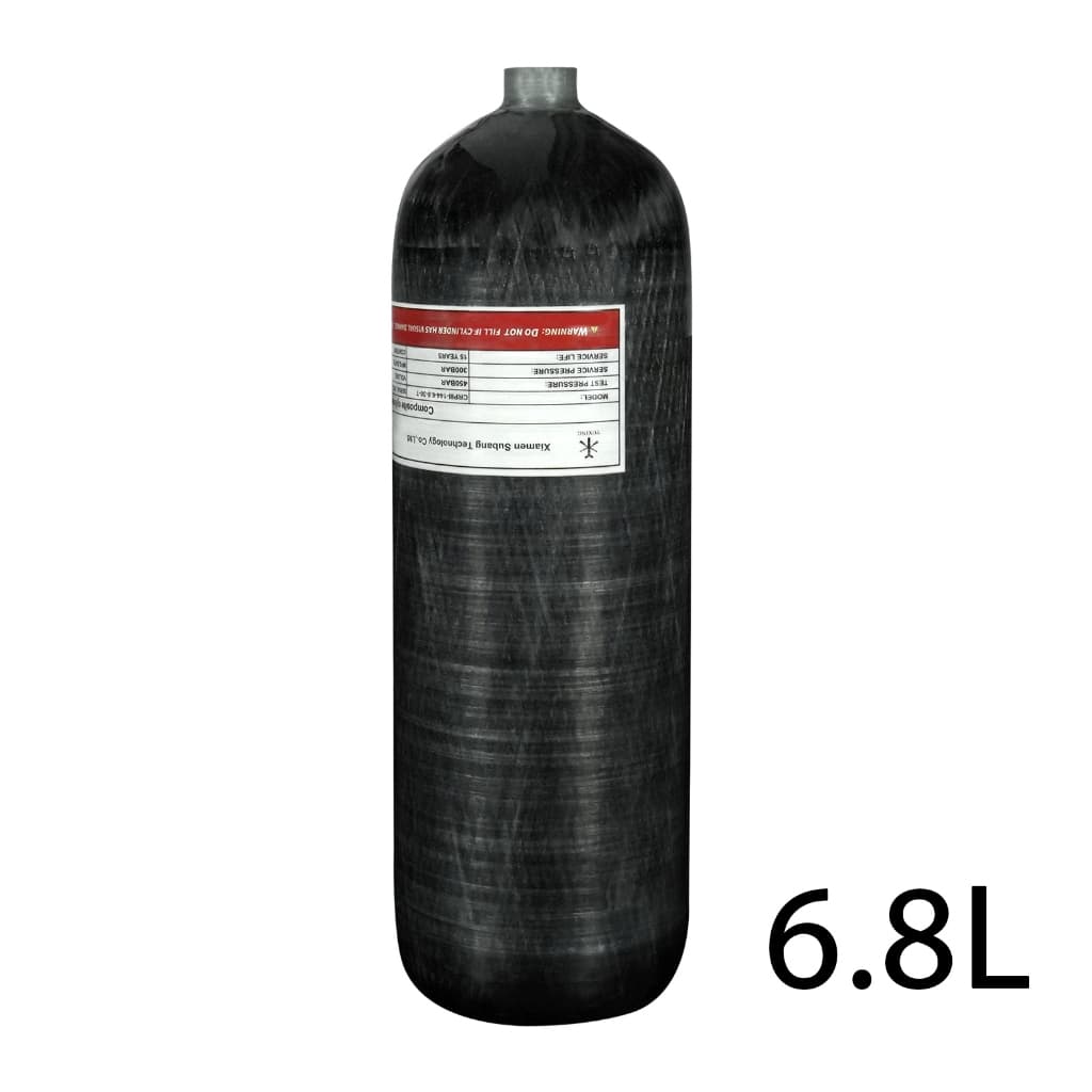TUXING 300Bar 6.8L Cilindro Fibra Carbono Alta Pressão Tanque Estação Enchimento Válvula Regulador