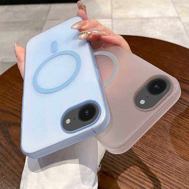 Capa De Telefone Magnética Fosca Adequada Para IPhone 16E 11 12 13 14 15 16 PRO MAX X XR 7 8 Plus