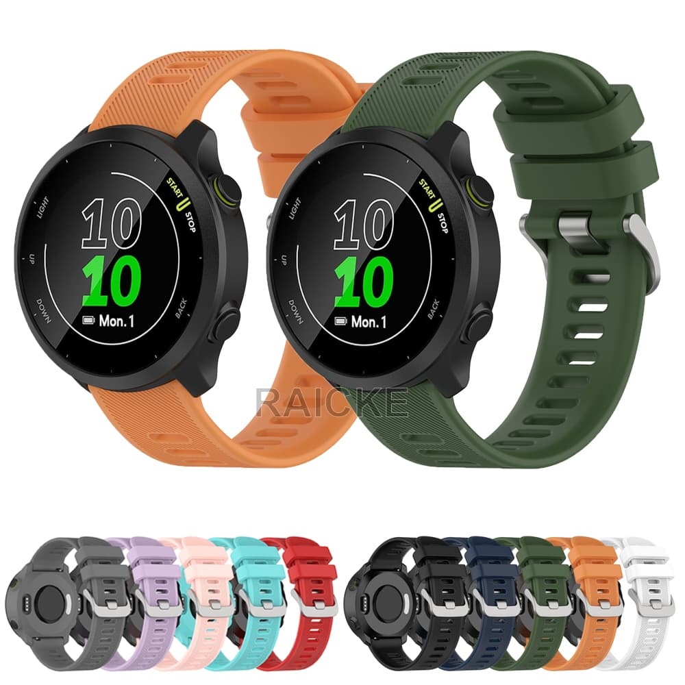 Pulseira Macia De Substituição Para Garmin vivoactive 5/6/3 Music/Forerunner 55/70/170/165/245/645/158/168