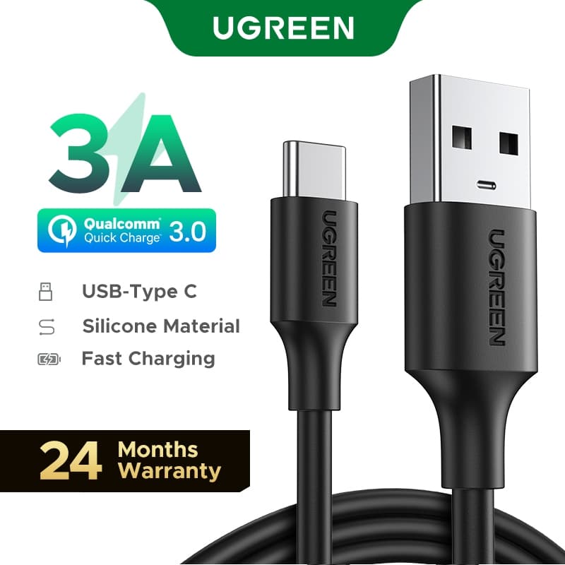 Ugreen Cabo De Dados Para Carregador Rápido Tipo C Usb C Para Samsung S9 (3A / Carregador Rápido Cble)