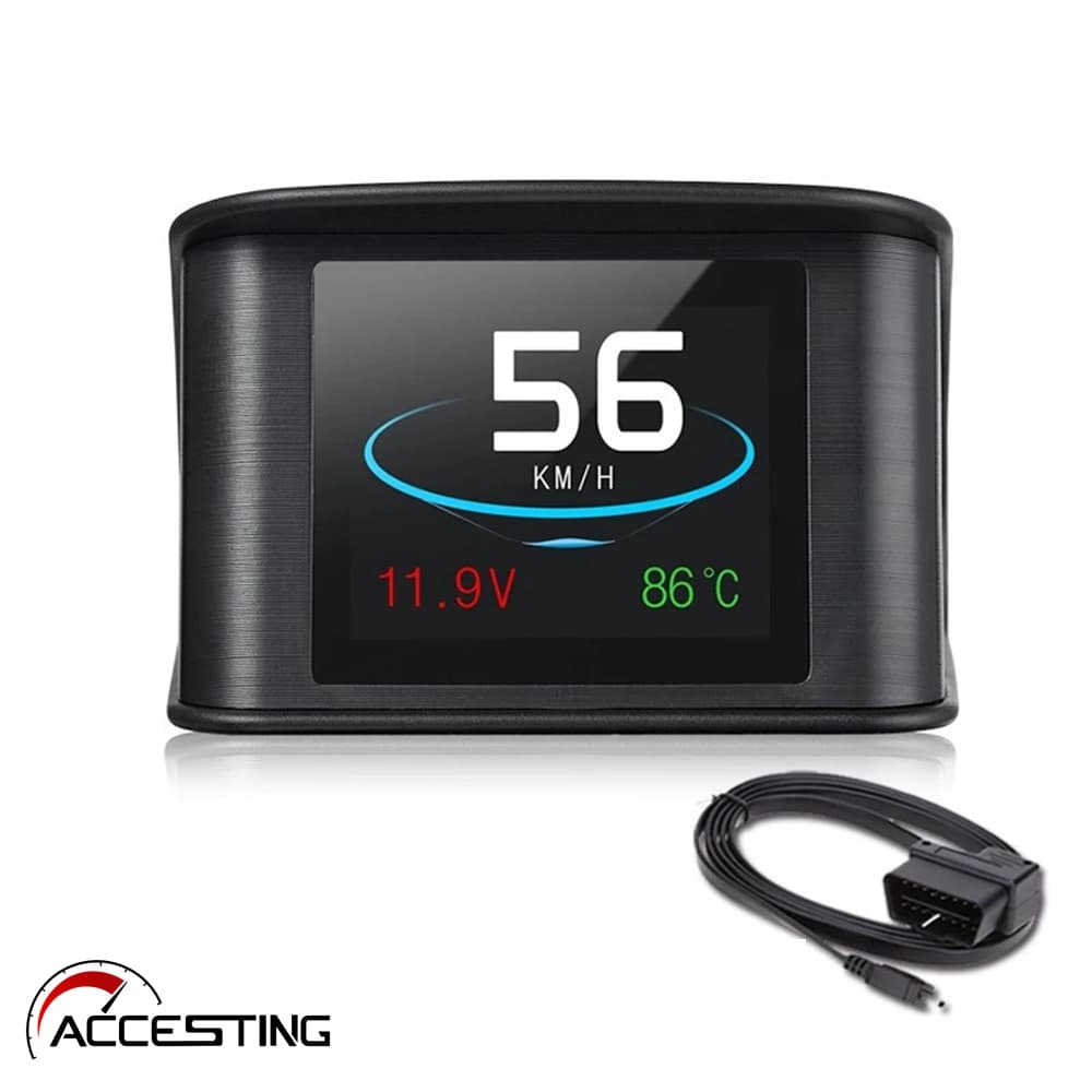 Tela Head-Up P10 (HUD) Com Conexão OBD2 E Monitor De Carro LCD Colorida 9V-16V