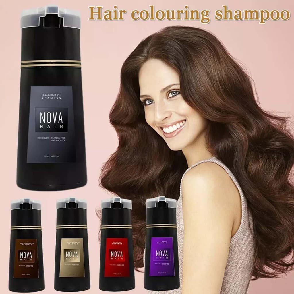Shampoo/Tintura De Cabelo Unissex De Longa Duração