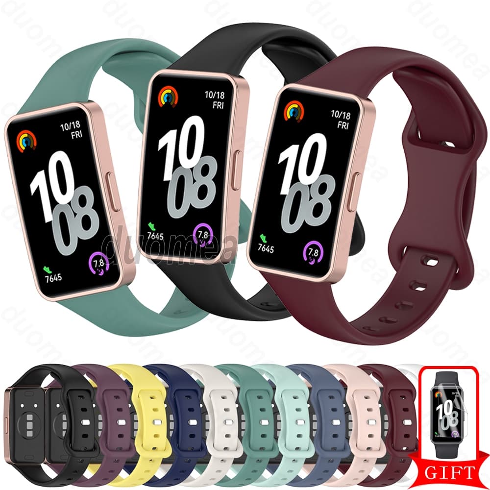 Pulseira De Silicone Esporte Cinto Acessórios Para Huawei Band 10 9 8