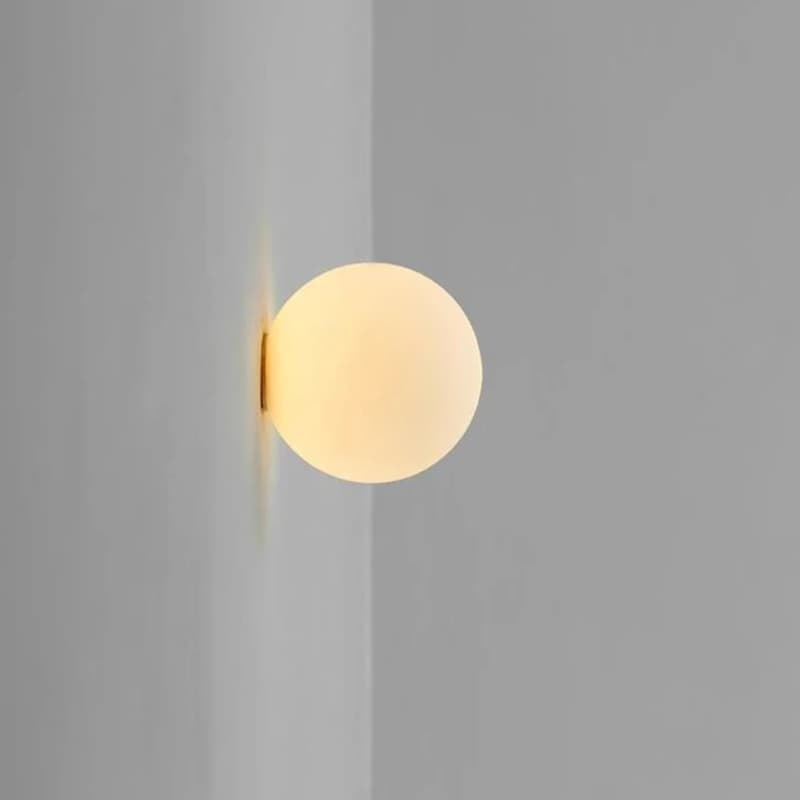 Bola De Vidro Abajur Lâmpada Parede Moderna Base Escondida Luz Iluminação Interior Decoração Do Quarto Arandela Para Sal
