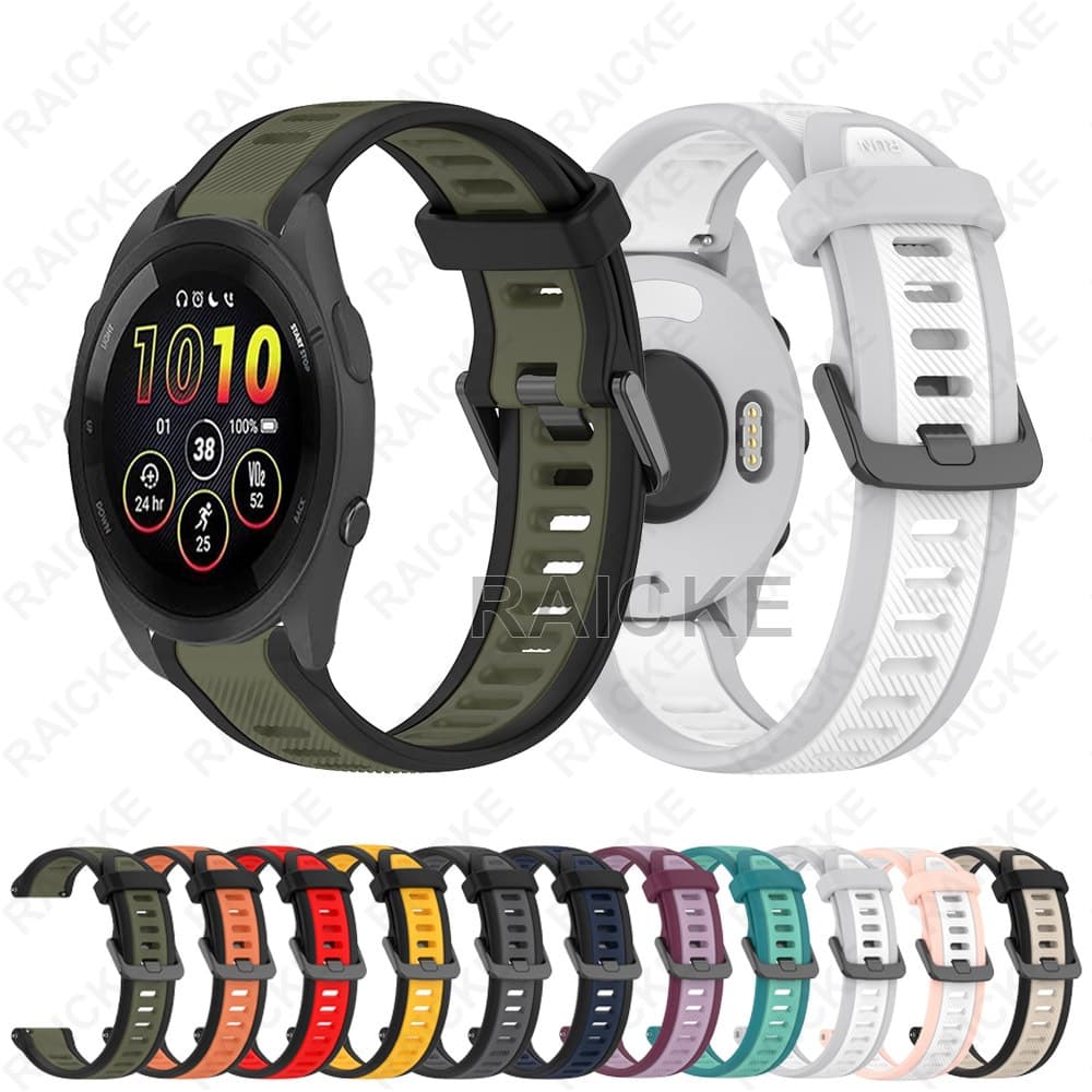Pulseira Esportiva Com Macia Para Garmin Forerunner 265 Music/255/570 47mm 42mm/Vivoactive 4/Venu 4 45mm 41mm/Venu 3